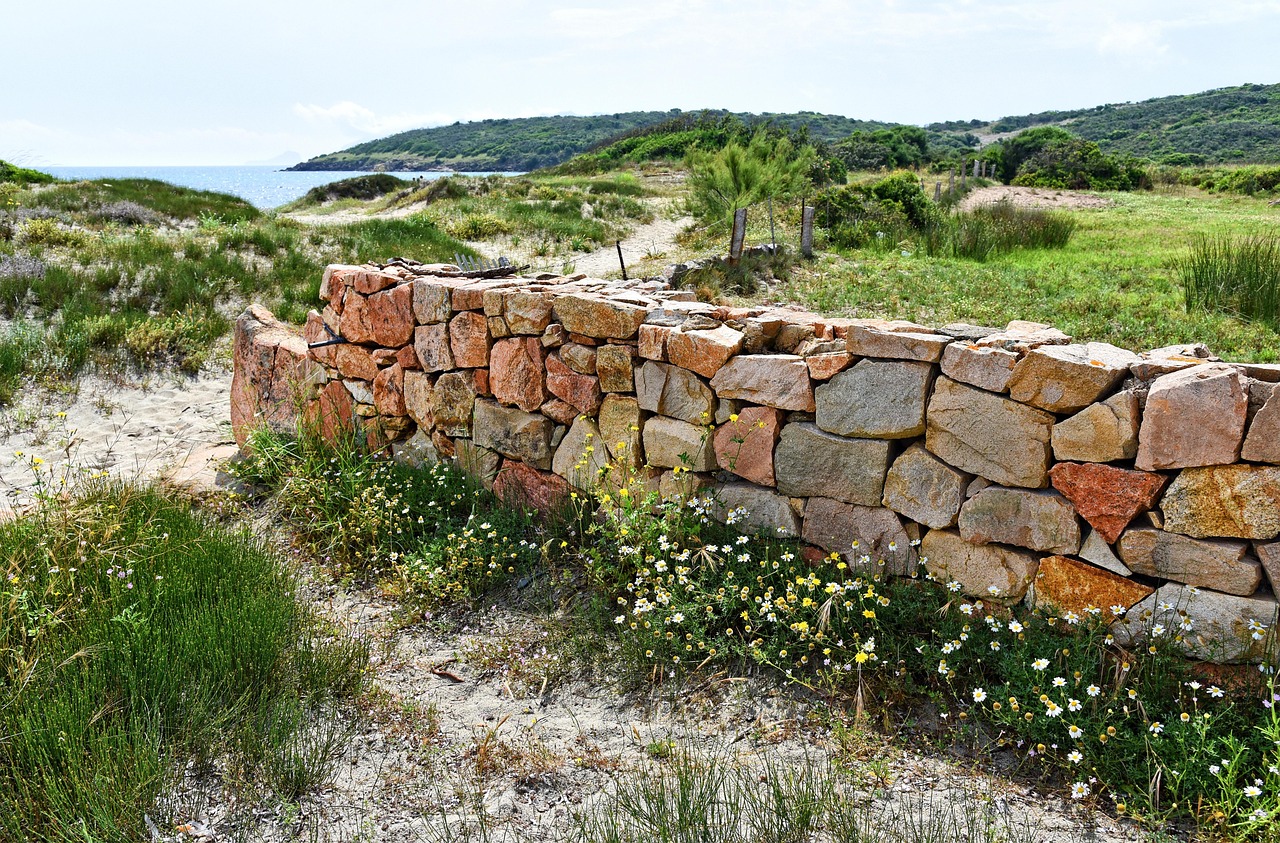 Coastline near Olbia with rocky shore and blue water