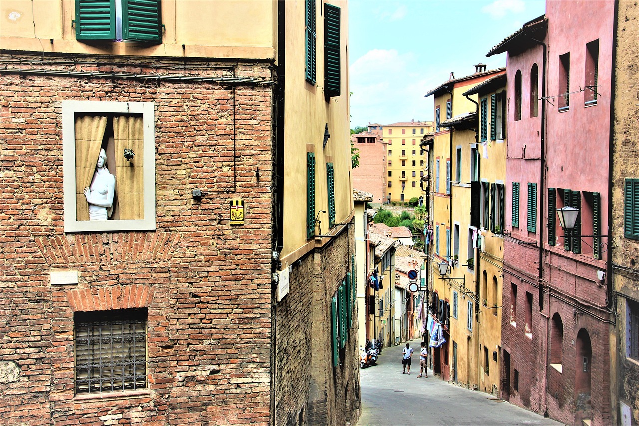 Medieval streets in Siena