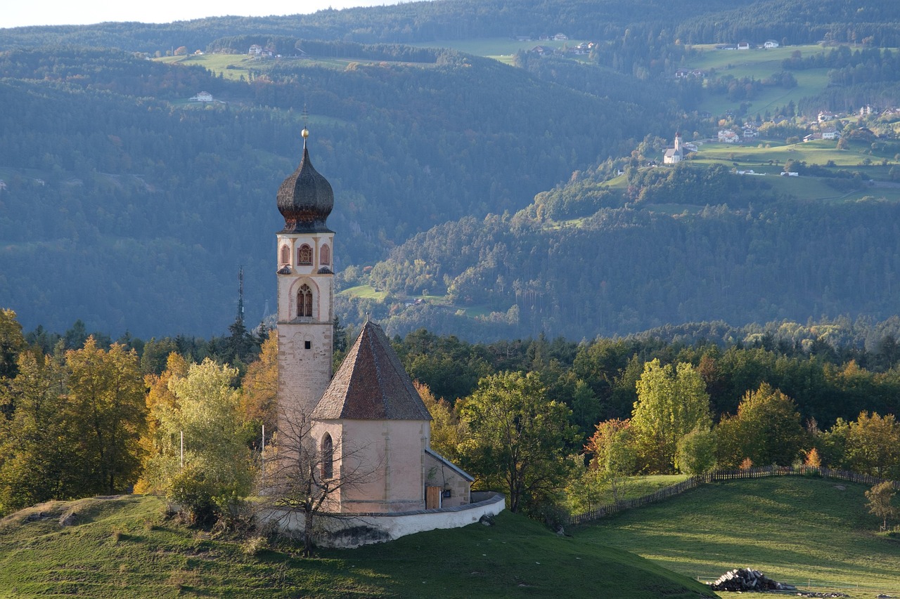 Mountain huts on Alpe di Siusi South Tyrol