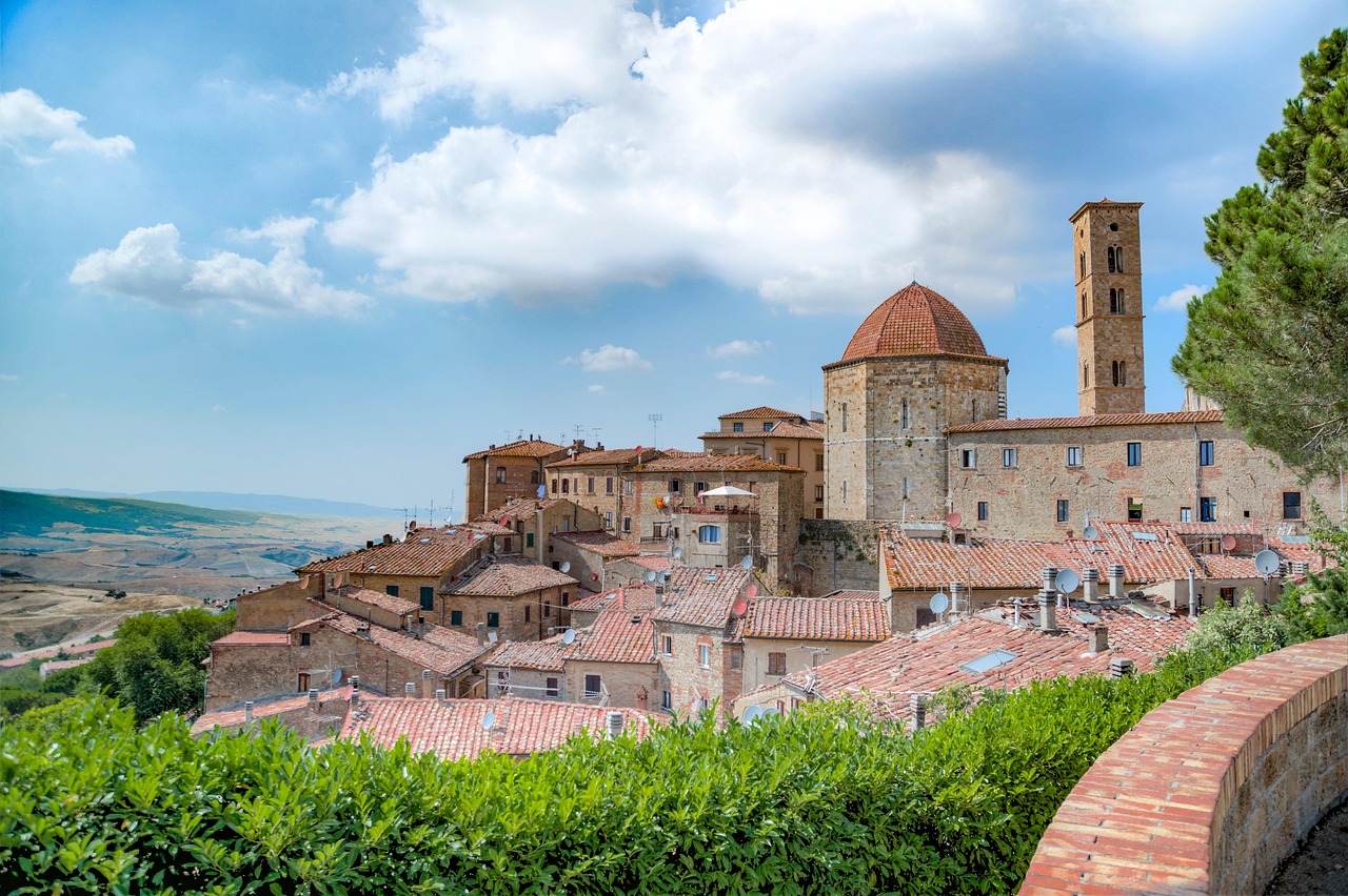 Volterra hill town and countryside
