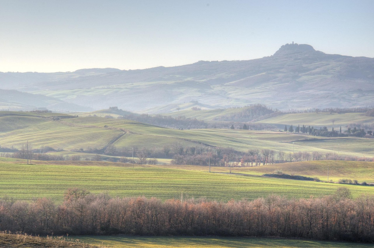 Radicofani fortress and village