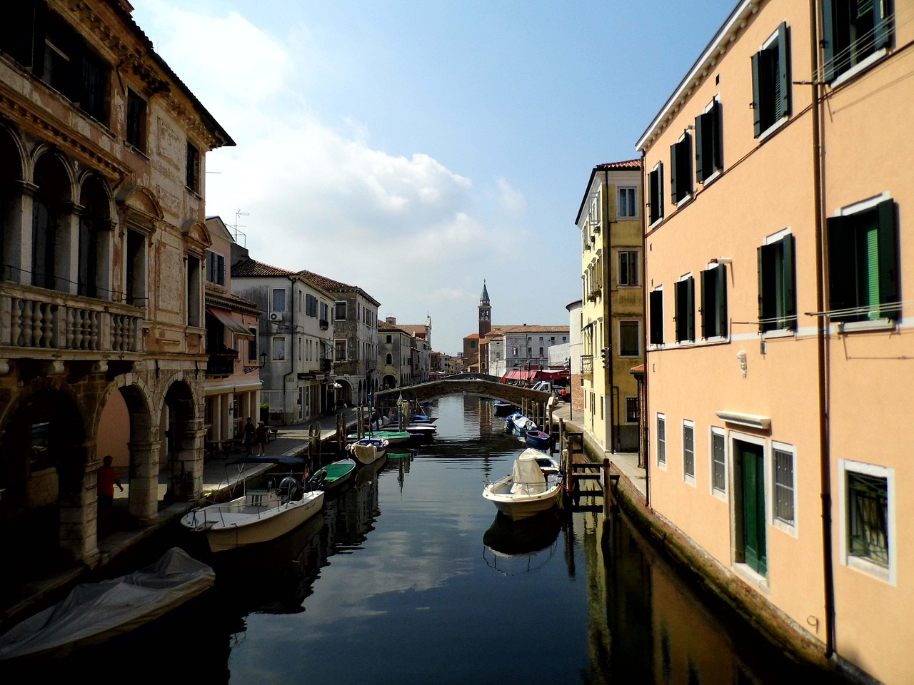 Chioggia canal in Veneto