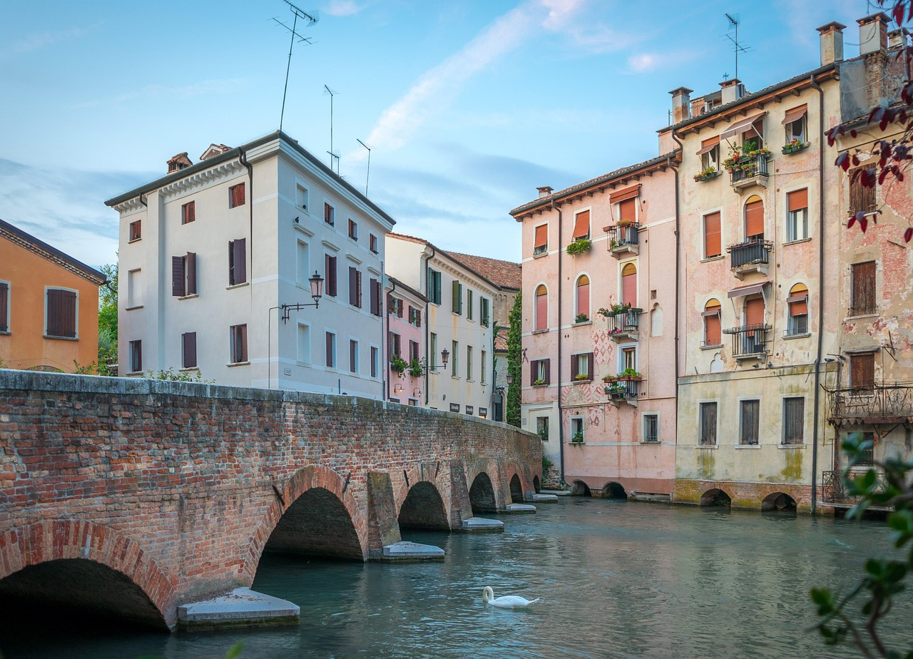 Treviso canals in Veneto