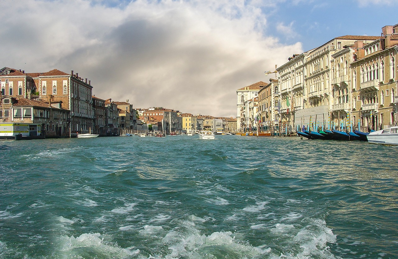 Traditional gondola ride in Venice
