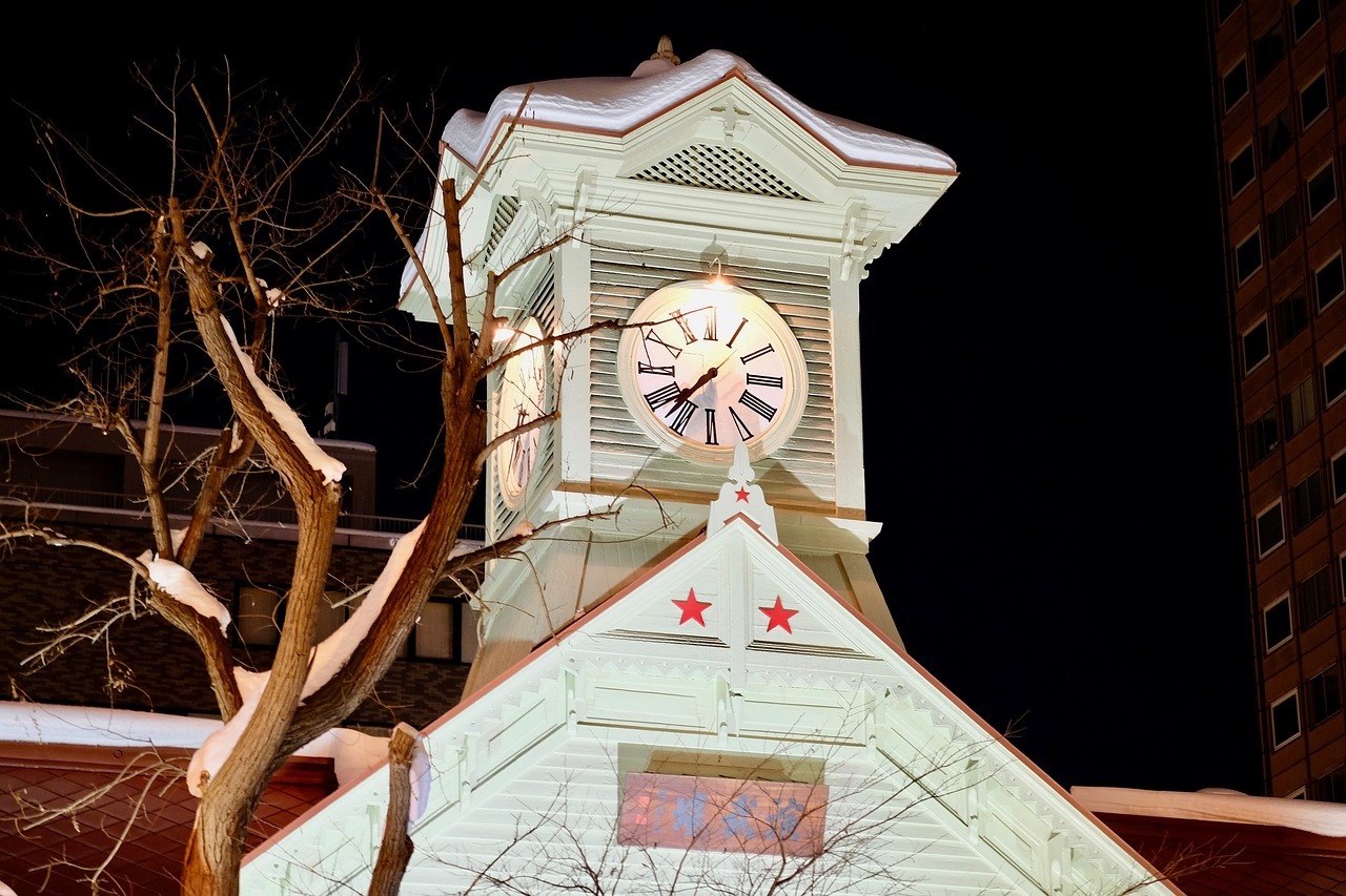 Sapporo Clock Tower historic wooden building