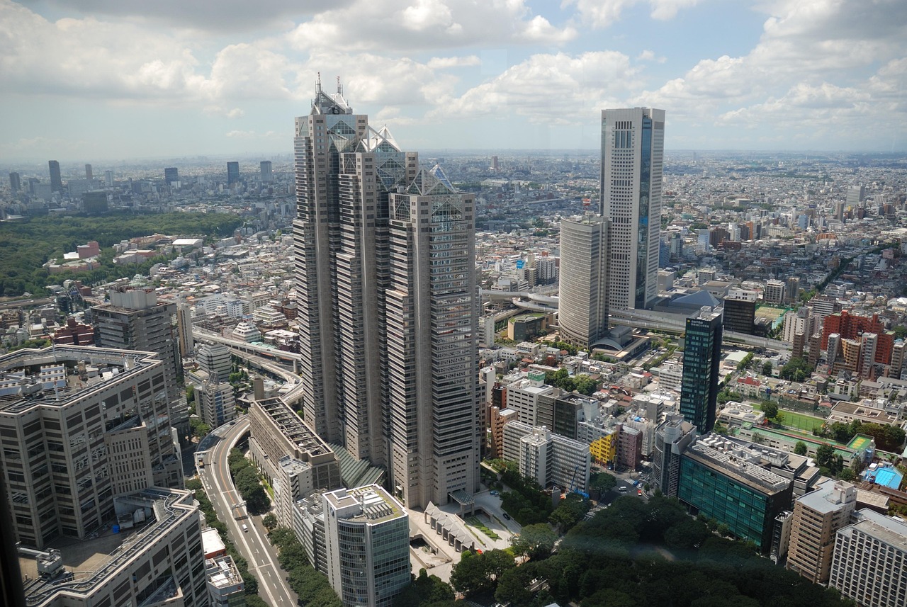 Shinjuku skyline in Tokyo