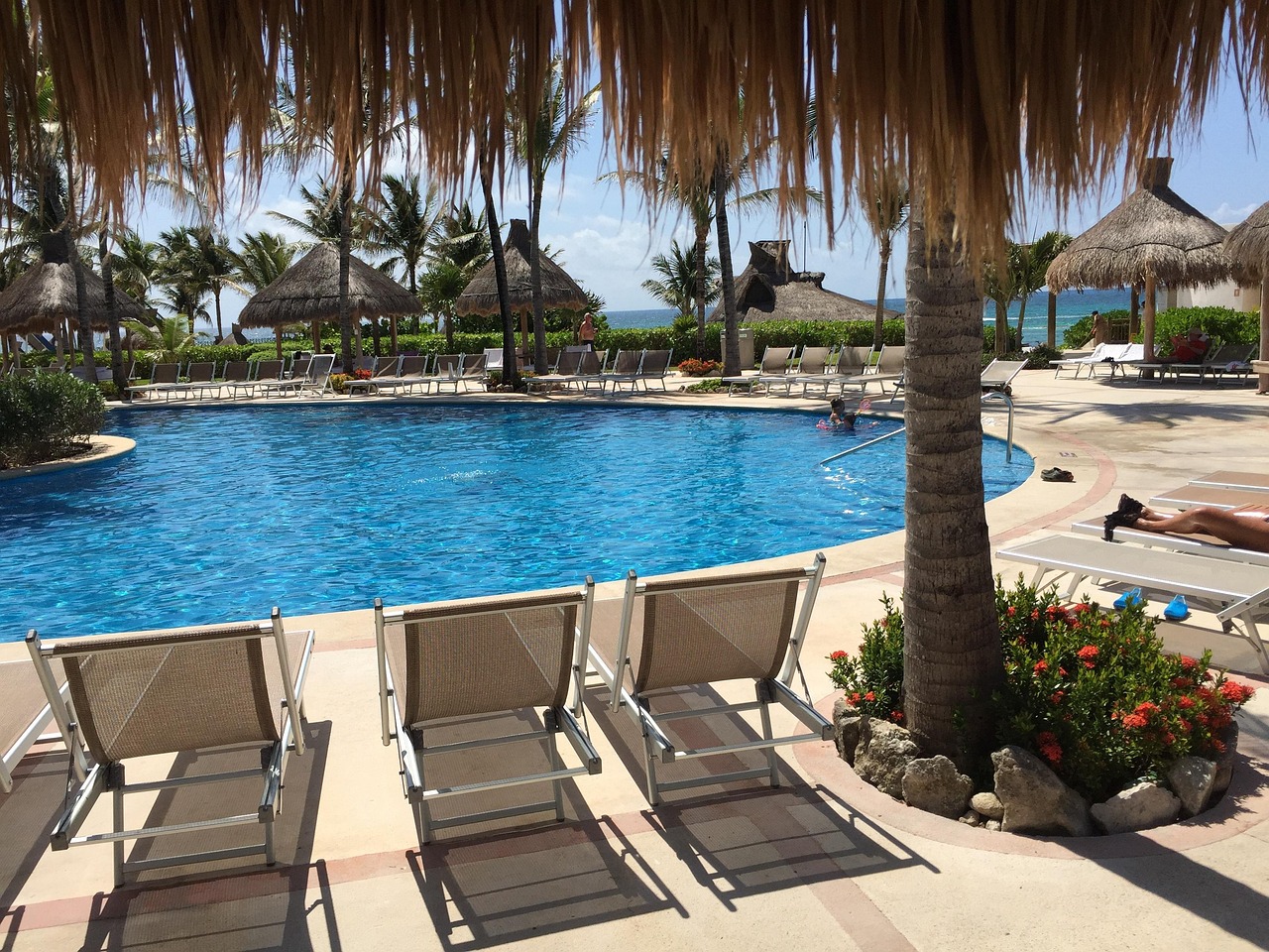 Cancun beaches and turquoise water