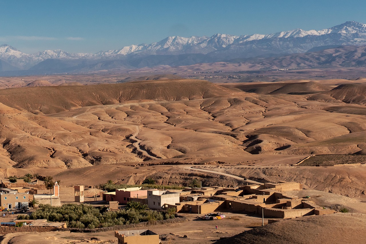 Agafay desert near Marrakesh