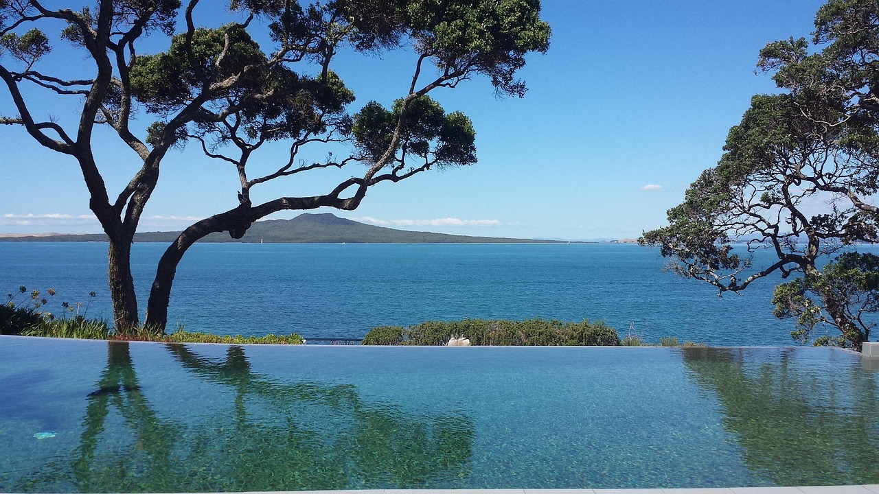 Rangitoto Island volcano near Auckland