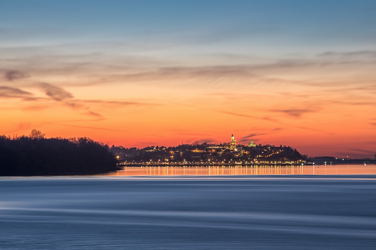 Gardos Tower and Zemun neighborhood in Belgrade