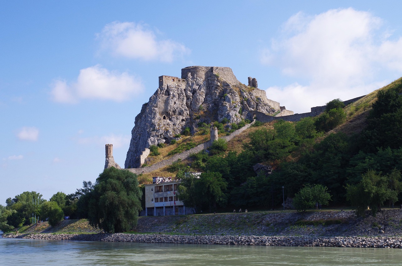 Devin Castle above Danube and Morava rivers