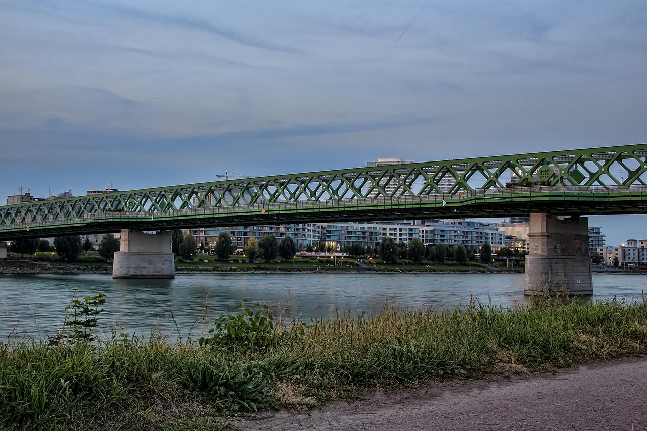 Eurovea riverfront promenade in Bratislava