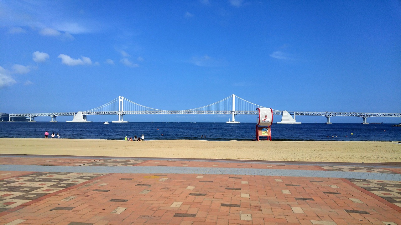 Gwangalli Beach and Gwangan Bridge Busan