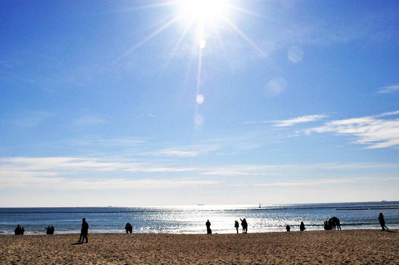 Sunset at Haeundae Beach Busan