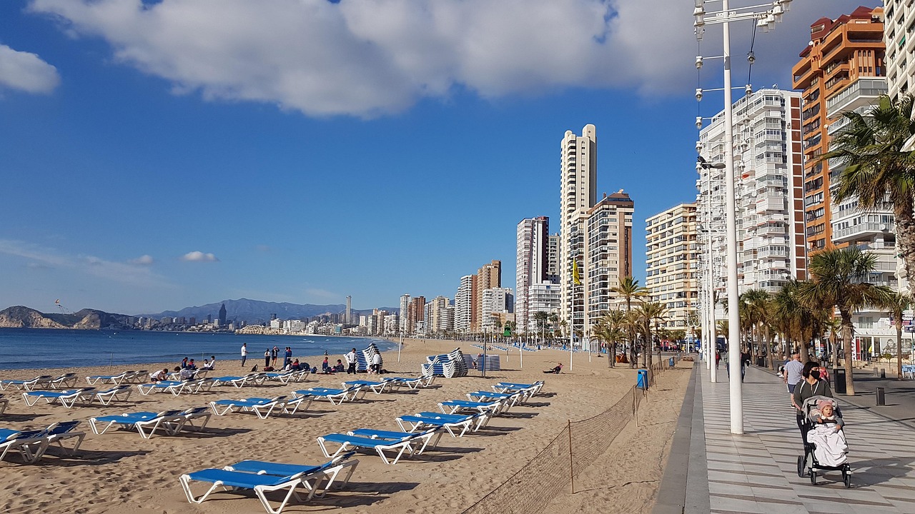 Benidorm skyline near Alicante