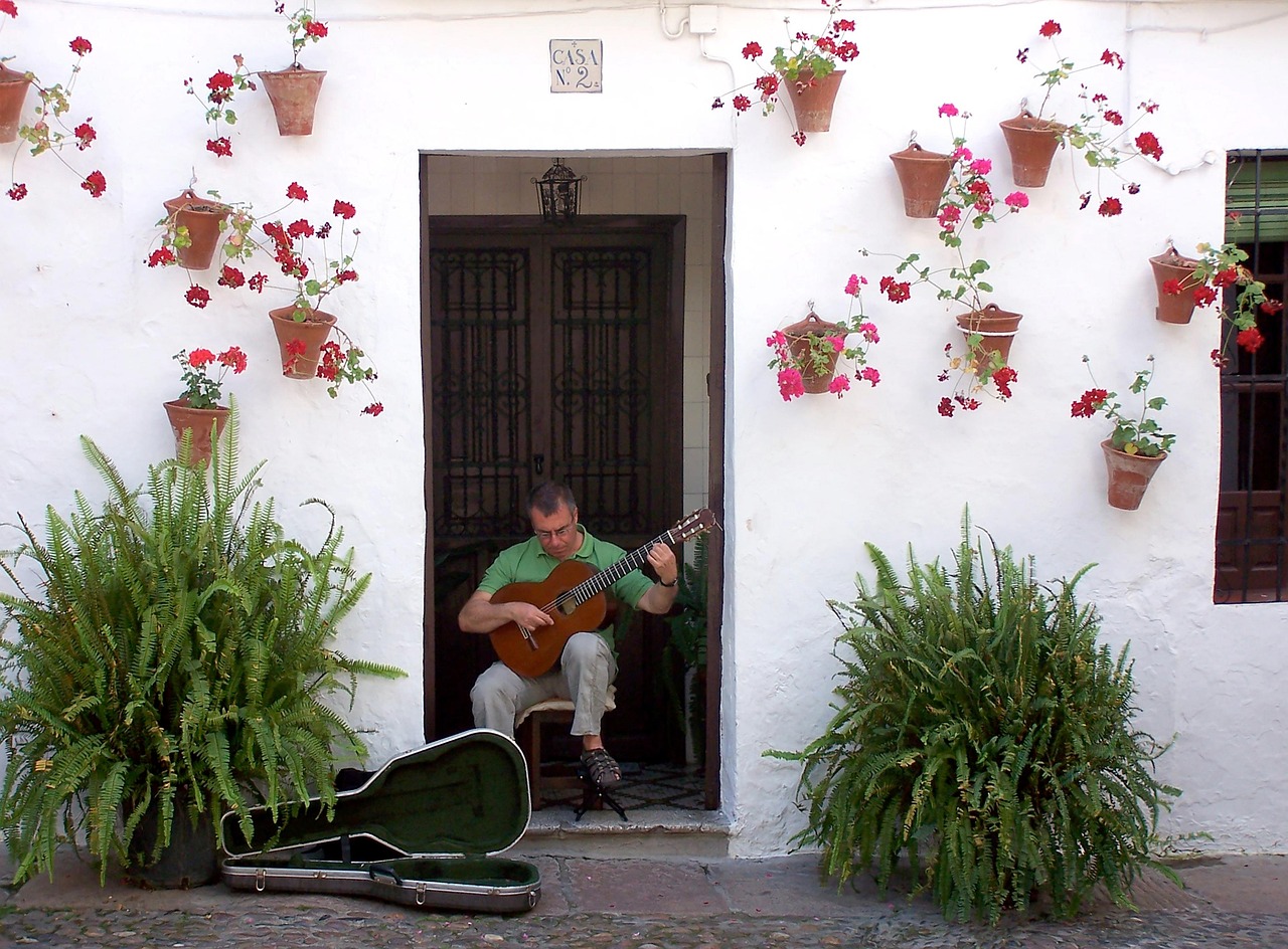 Traditional courtyard patio in Cordoba