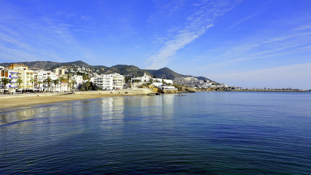 Sitges beach near Barcelona