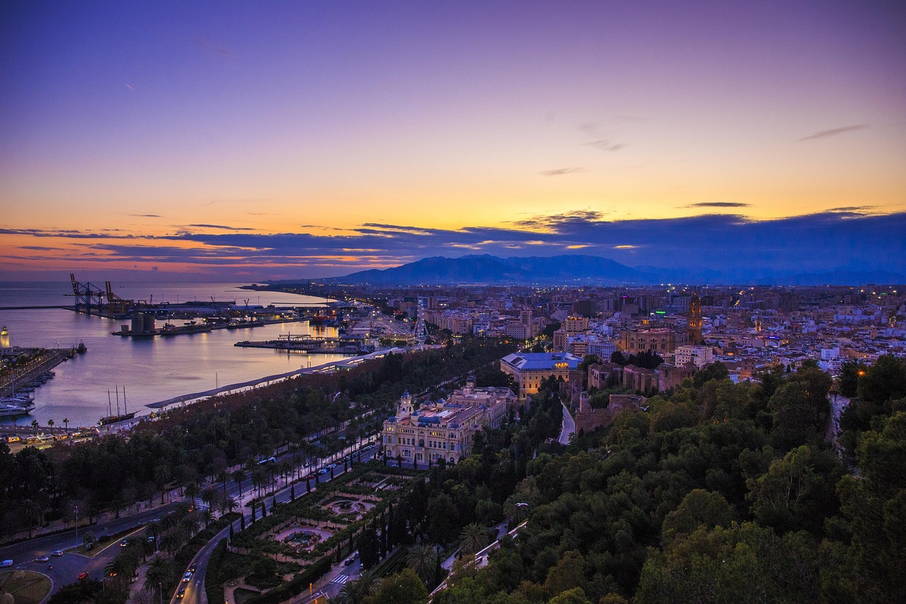 View from Castillo de Gibralfaro in Malaga