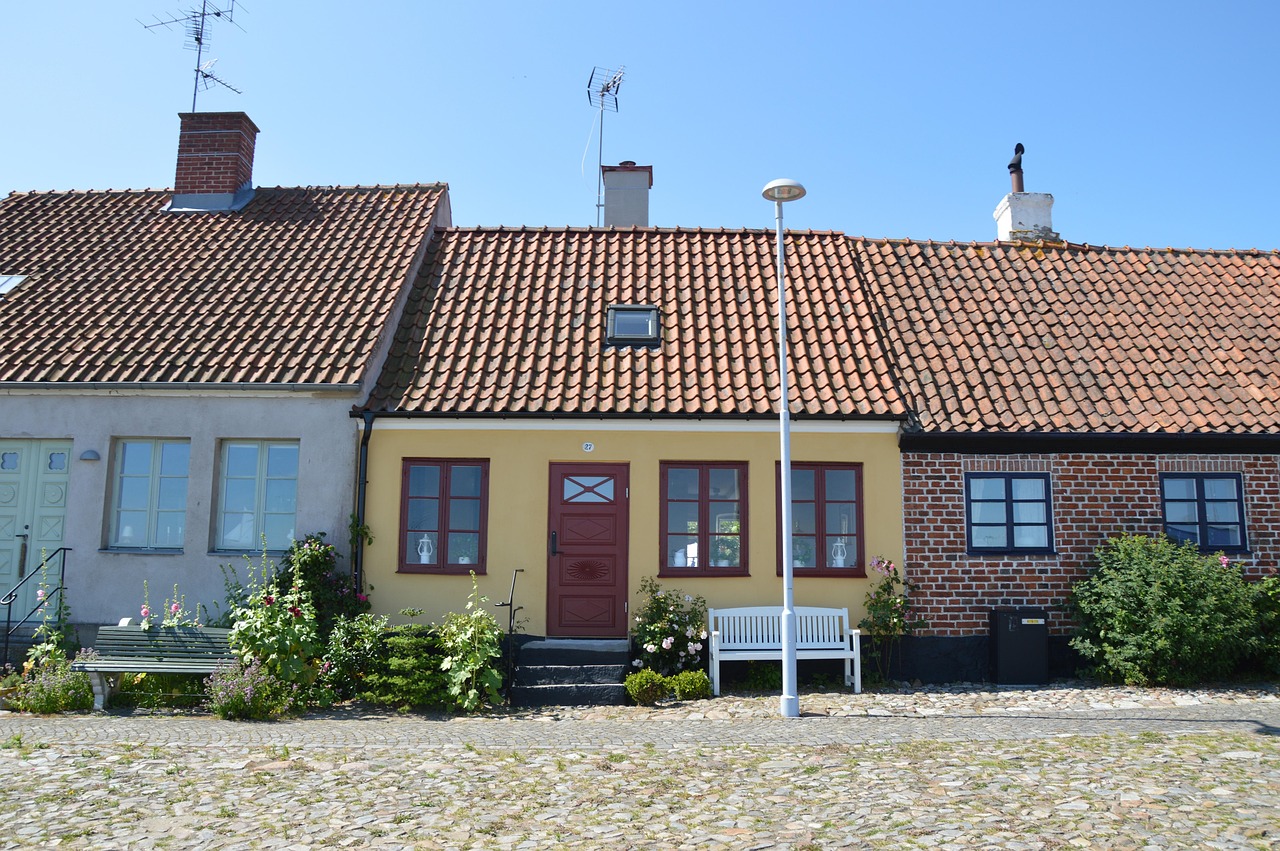Ystad old town and harbor