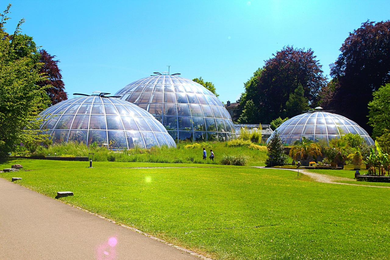 Botanical Garden domes in Zurich
