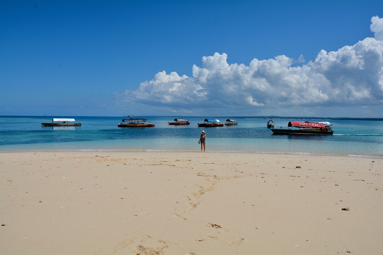 Traditional dhow on Safari Blue tour Zanzibar