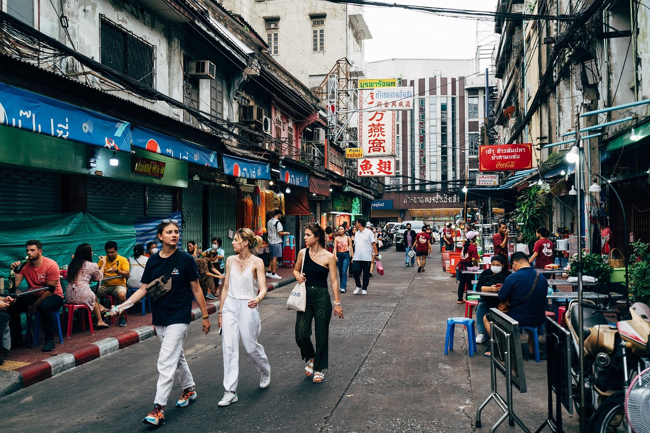 Bangkok Chinatown night street