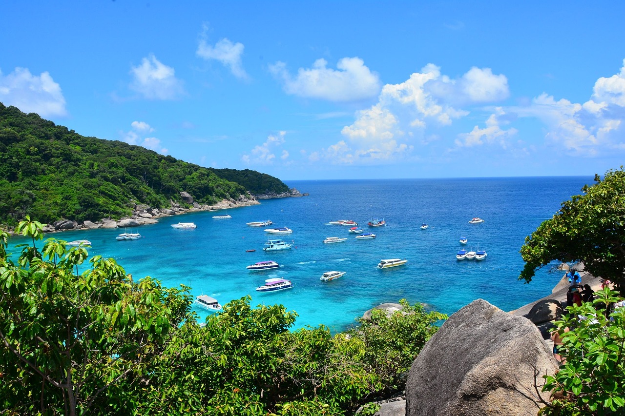 White sand and clear water at Similan Islands