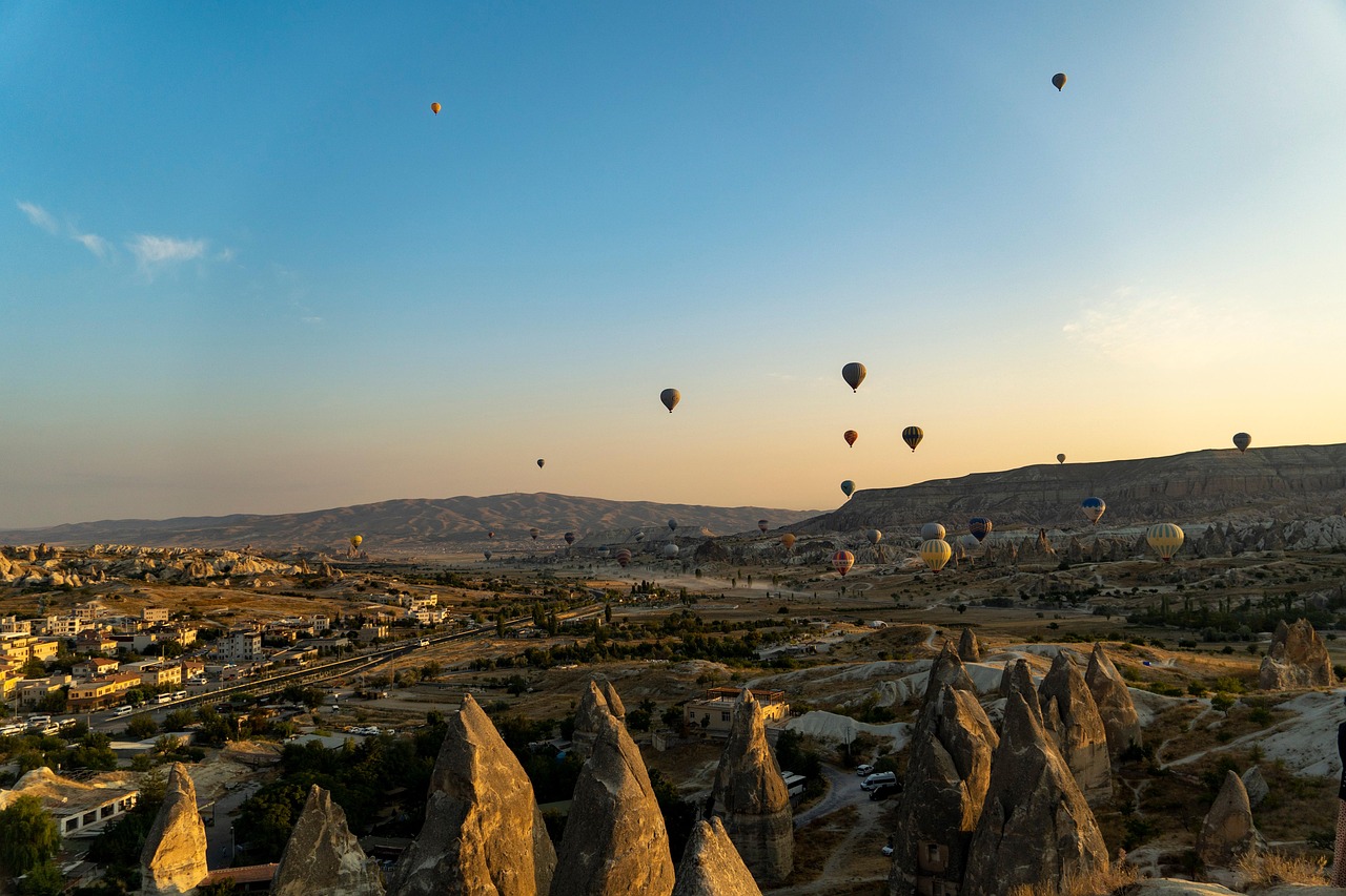 Cappadocia countryside road and hills