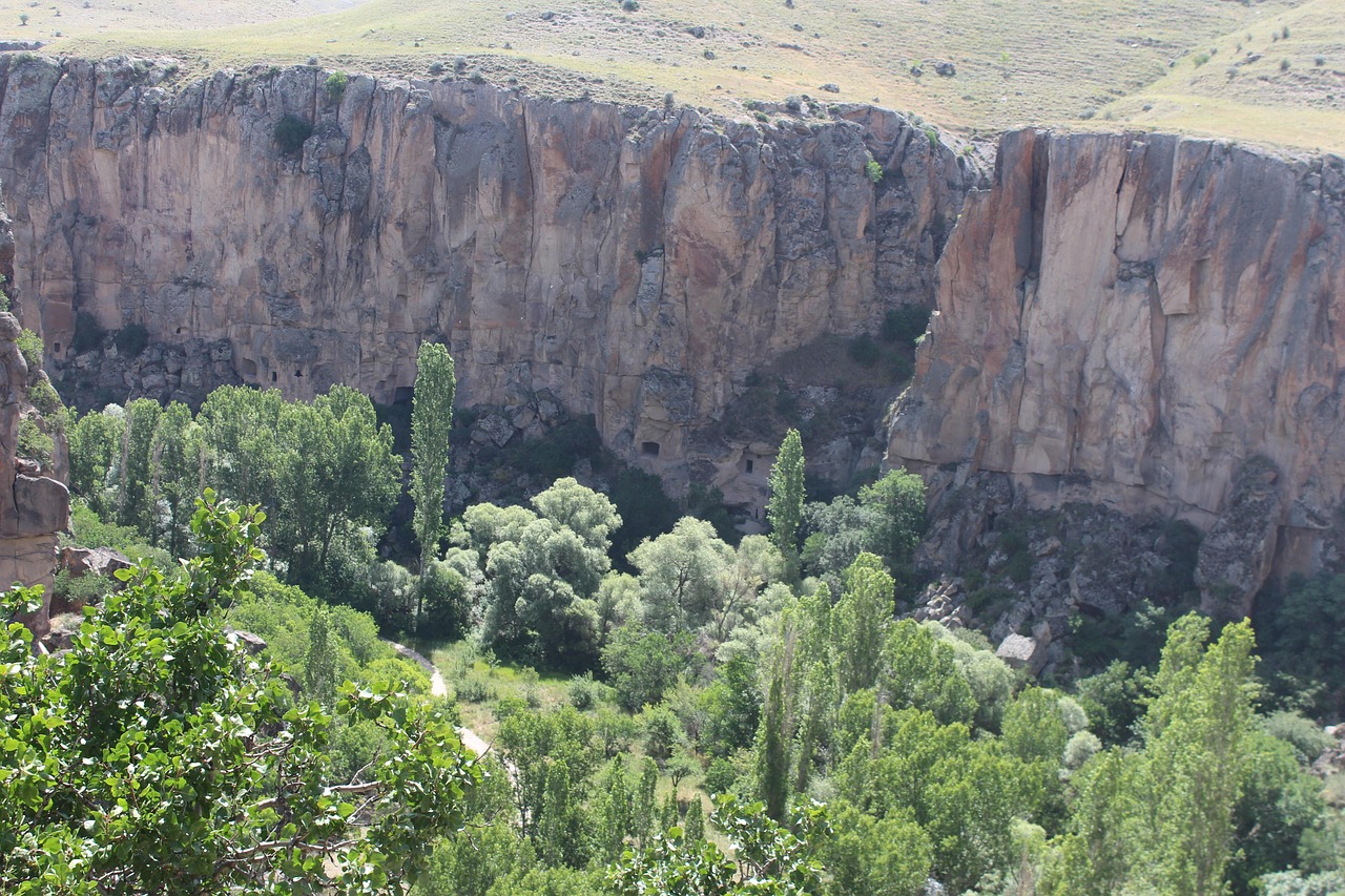 Ihlara Valley gorge and river