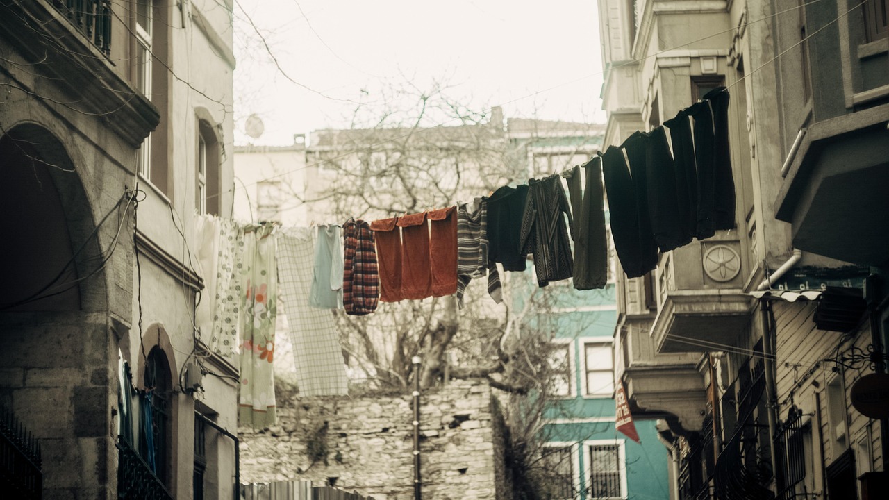 Colorful streets of Balat in Istanbul
