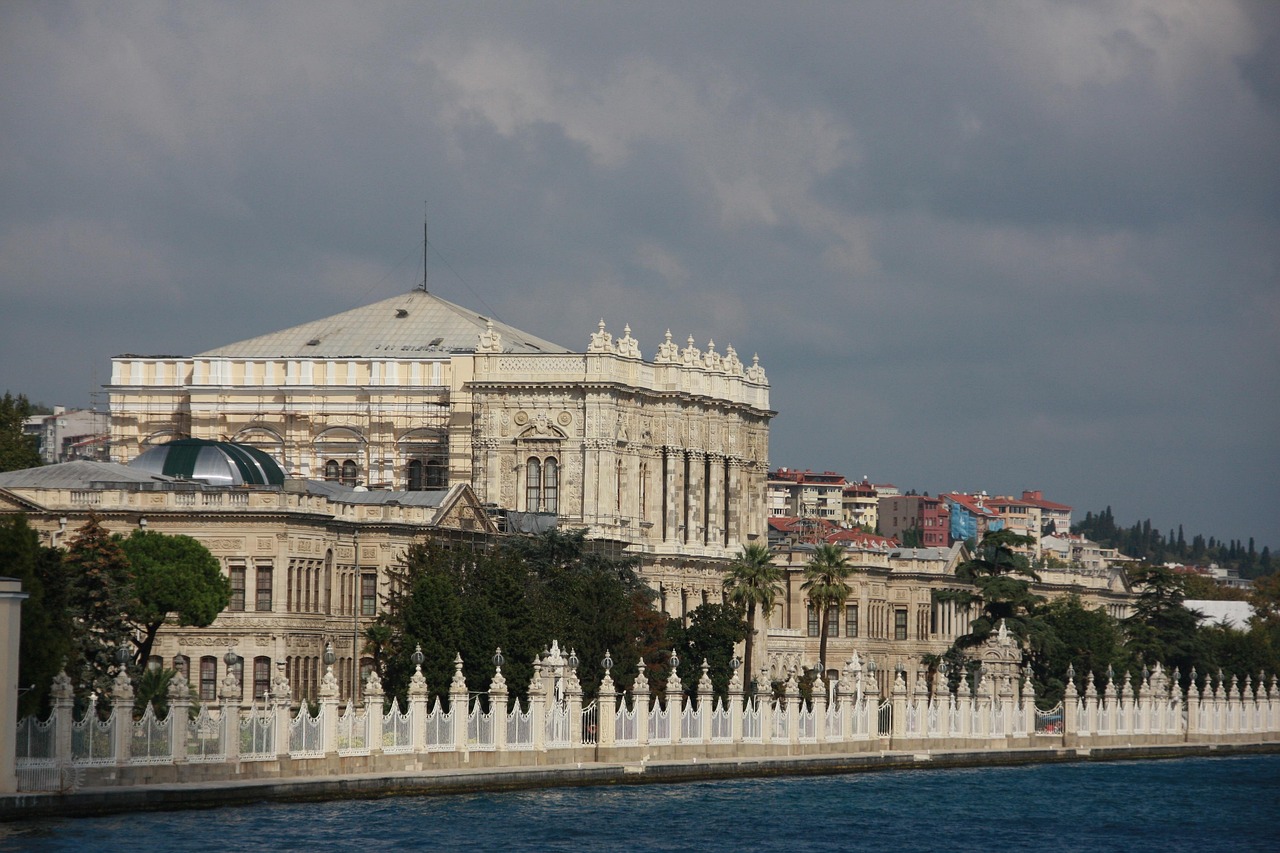 Dolmabahçe Palace by the Bosphorus in Istanbul