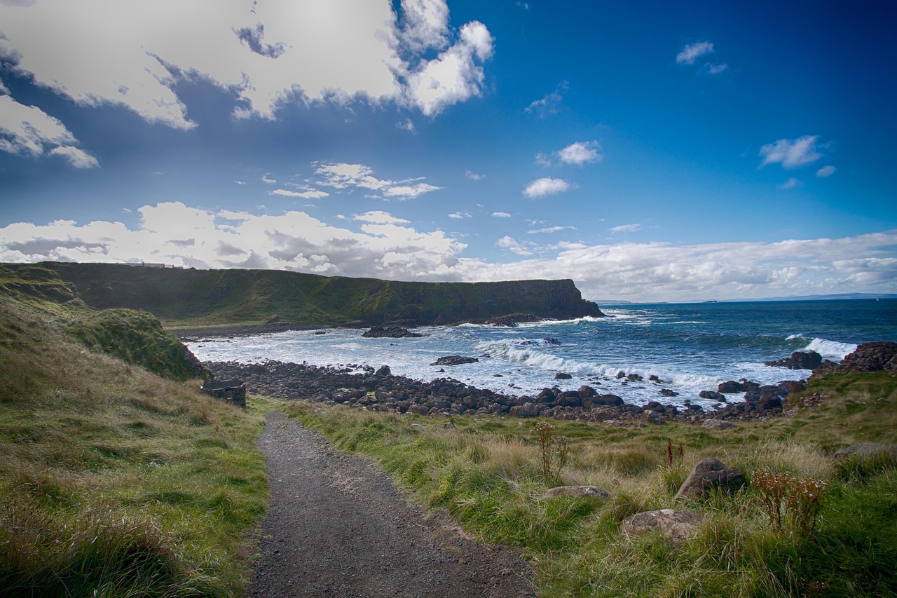 Giant’s Causeway basalt columns on Antrim Coast