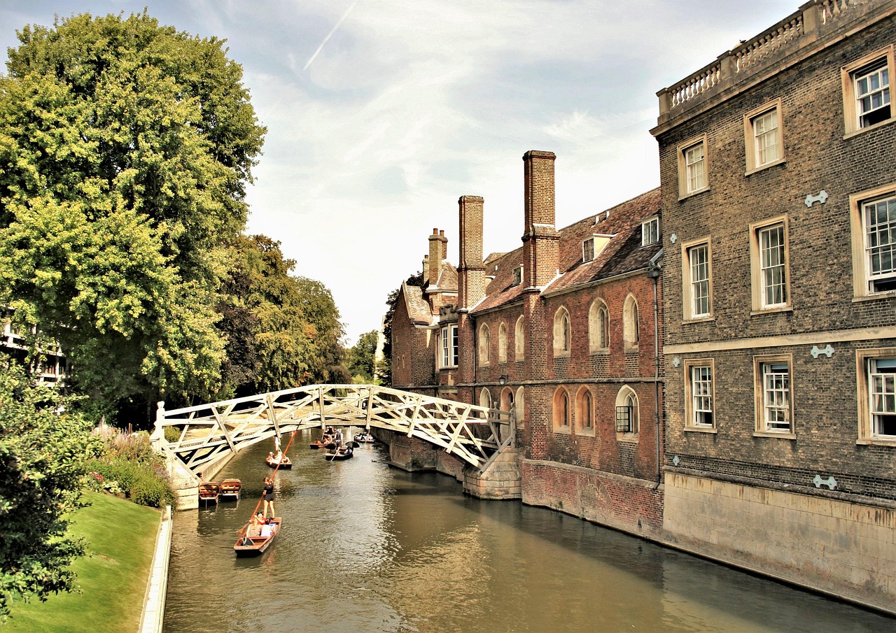 Punting on the River Cam in Cambridge