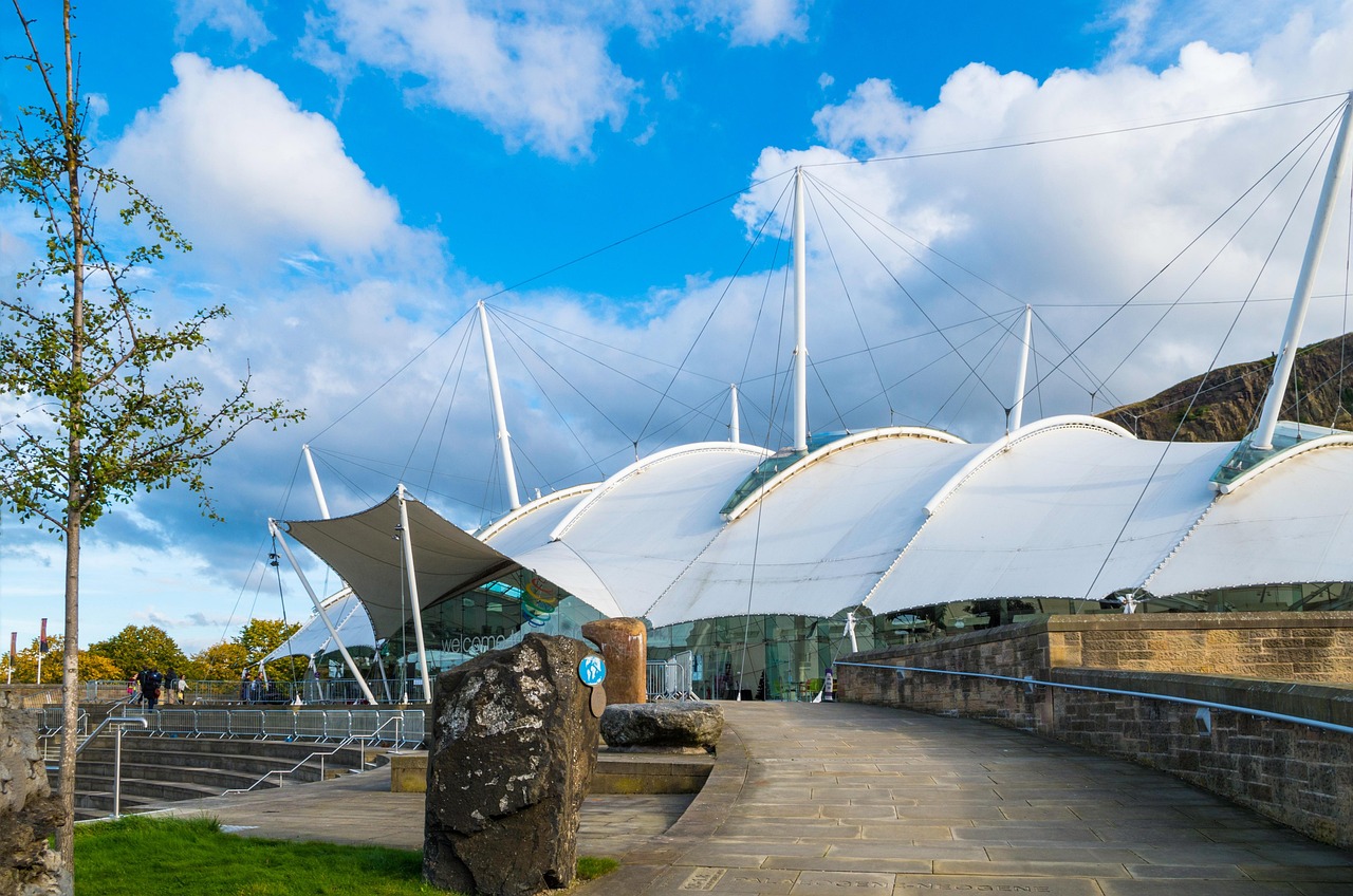 Dynamic Earth science centre in Edinburgh