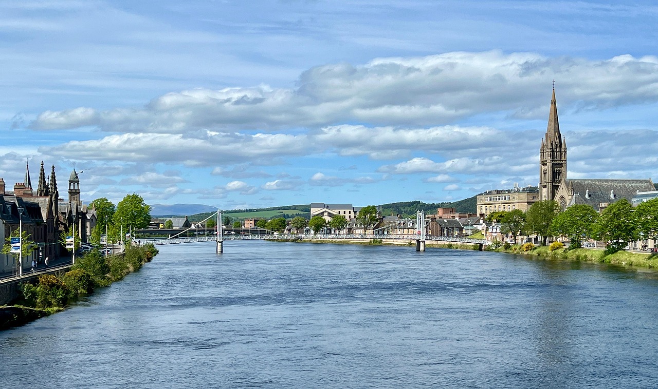 Inverness River Ness and cityscape