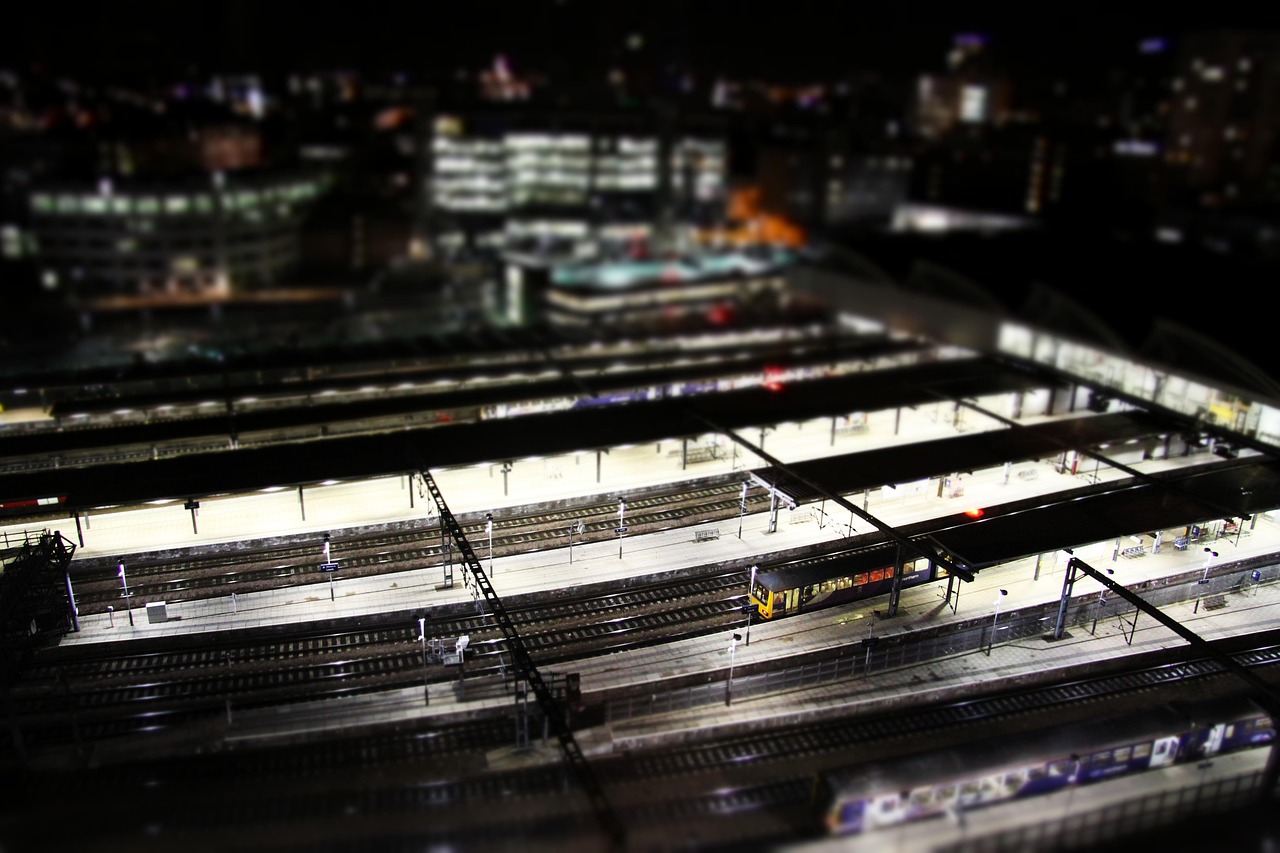 Leeds train station exterior