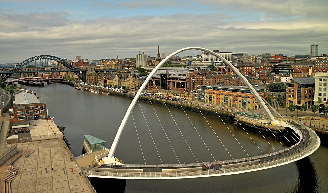 Newcastle Quayside and bridges