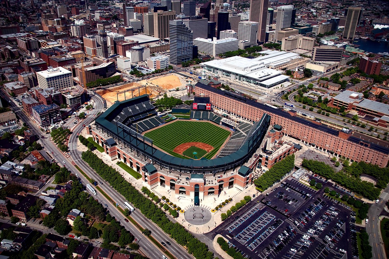 Oriole Park at Camden Yards baseball stadium in Baltimore