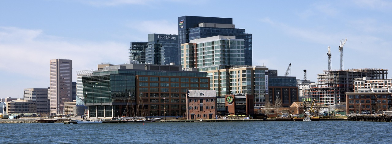 Harbor East modern waterfront in Baltimore