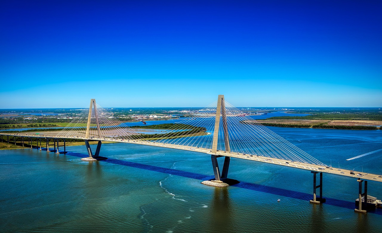 Ravenel Bridge in Charleston, USA
