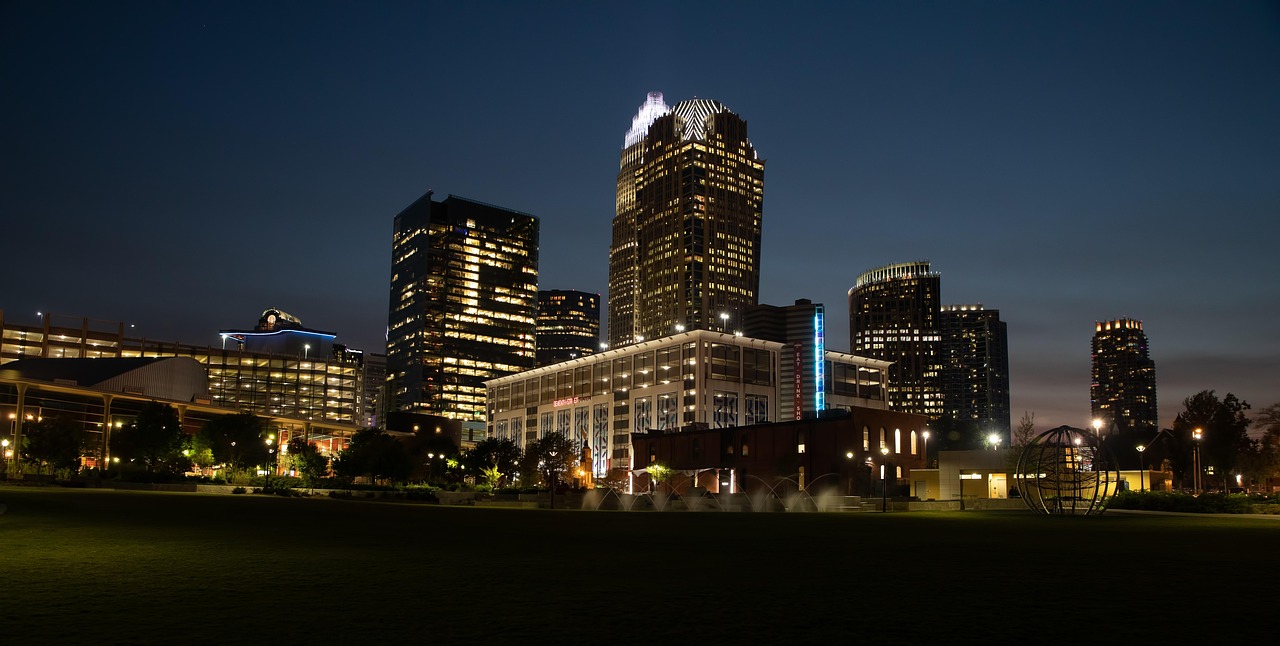 Charlotte Uptown skyline view