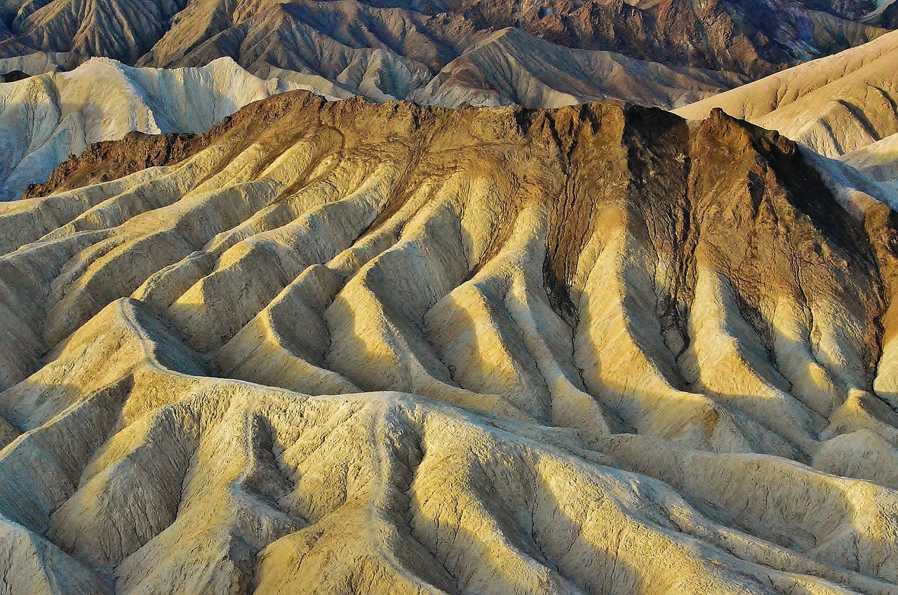 Death Valley National Park sunrise over Zabriskie Point