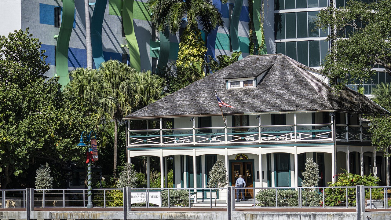 Historic Stranahan House Museum by the river