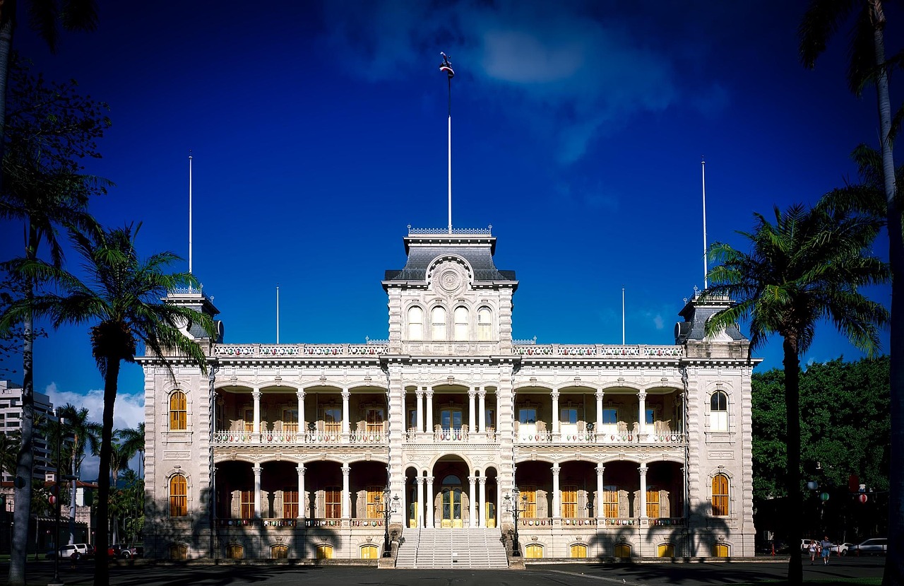 Iolani Palace in Downtown Honolulu