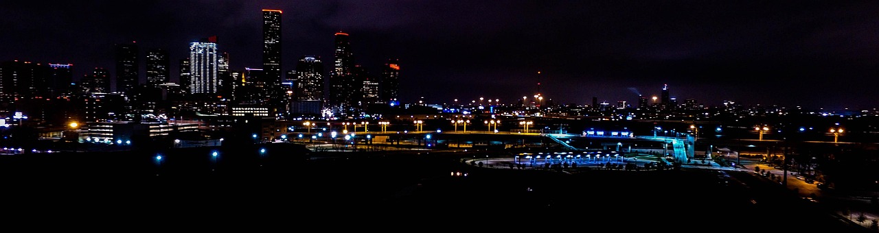 Downtown Houston at night