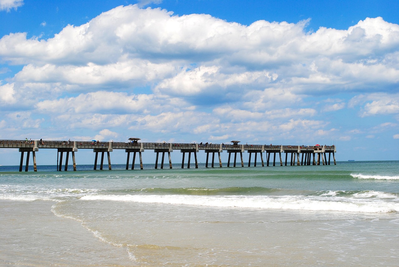 Jacksonville Beach Pier and oceanfront