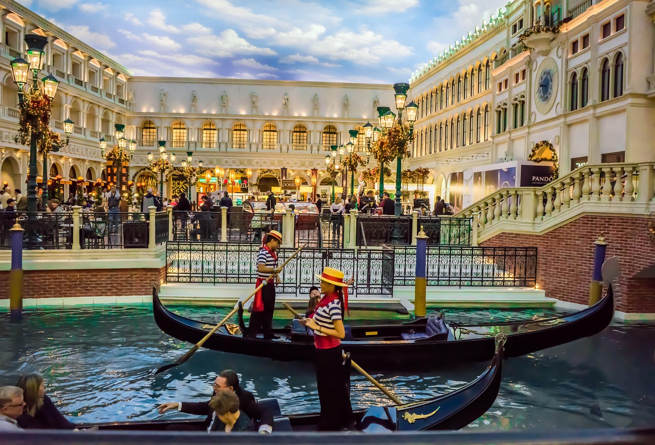 Venetian gondola rides in Las Vegas