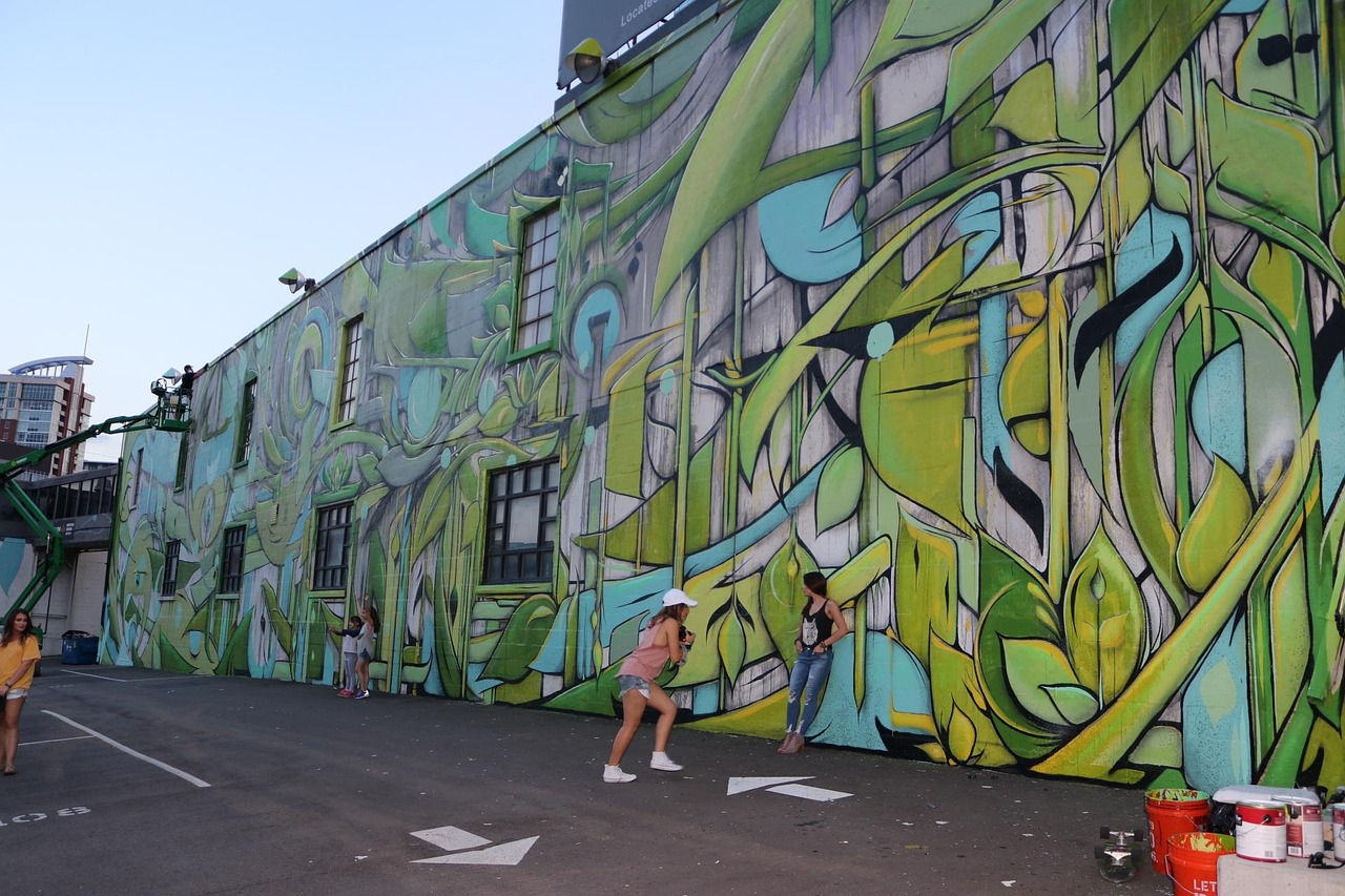The Gulch neighborhood murals in Nashville