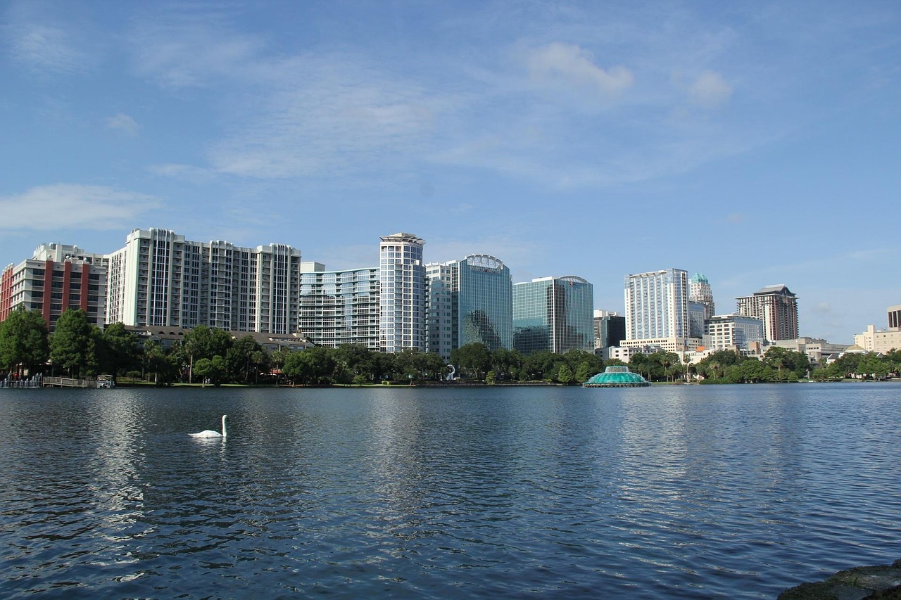 Downtown Orlando modern architecture and skyline