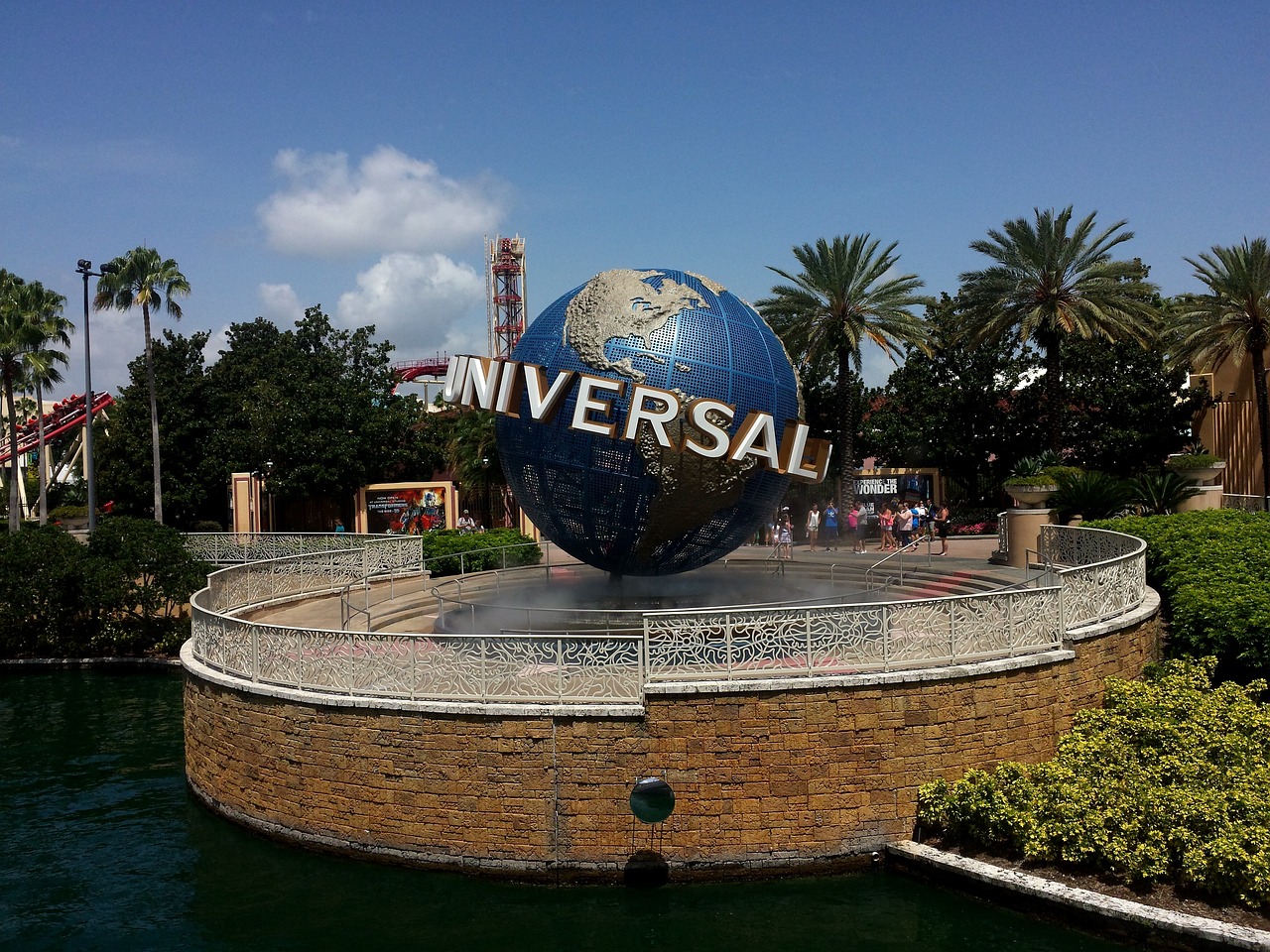Universal Orlando Resort globe entrance